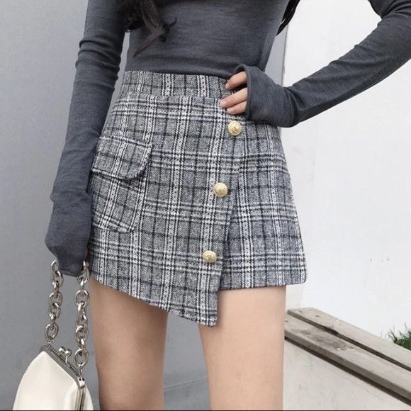 Plaid Mini Skort - Picture 8 of 14